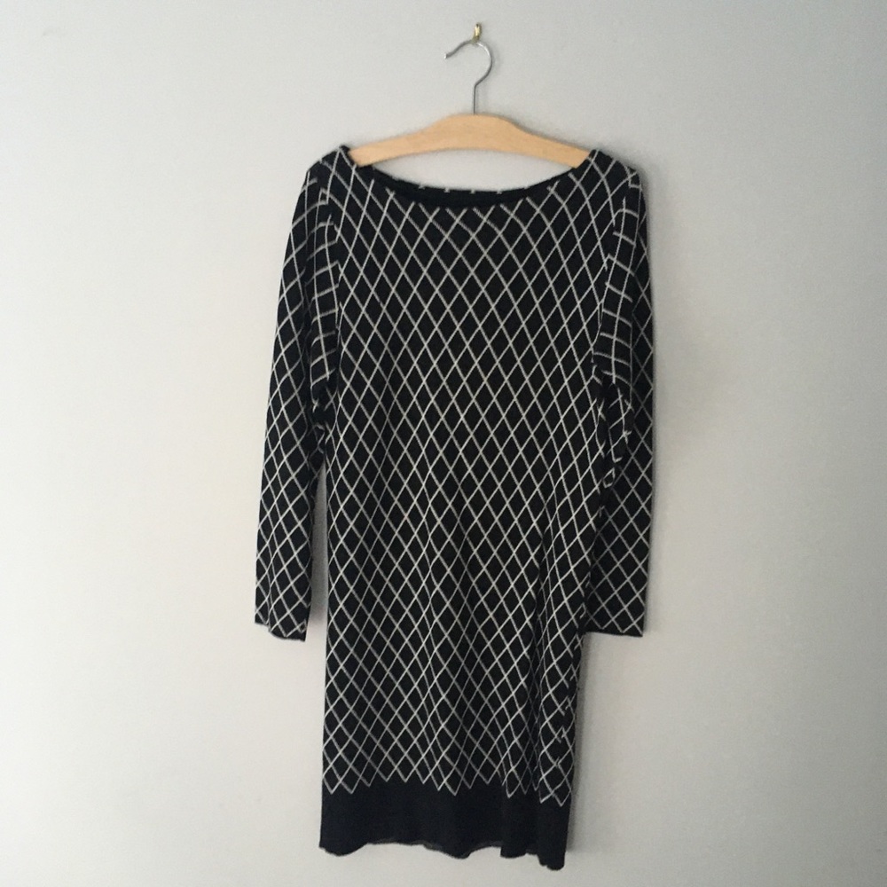 Sweater Dress in Black & White